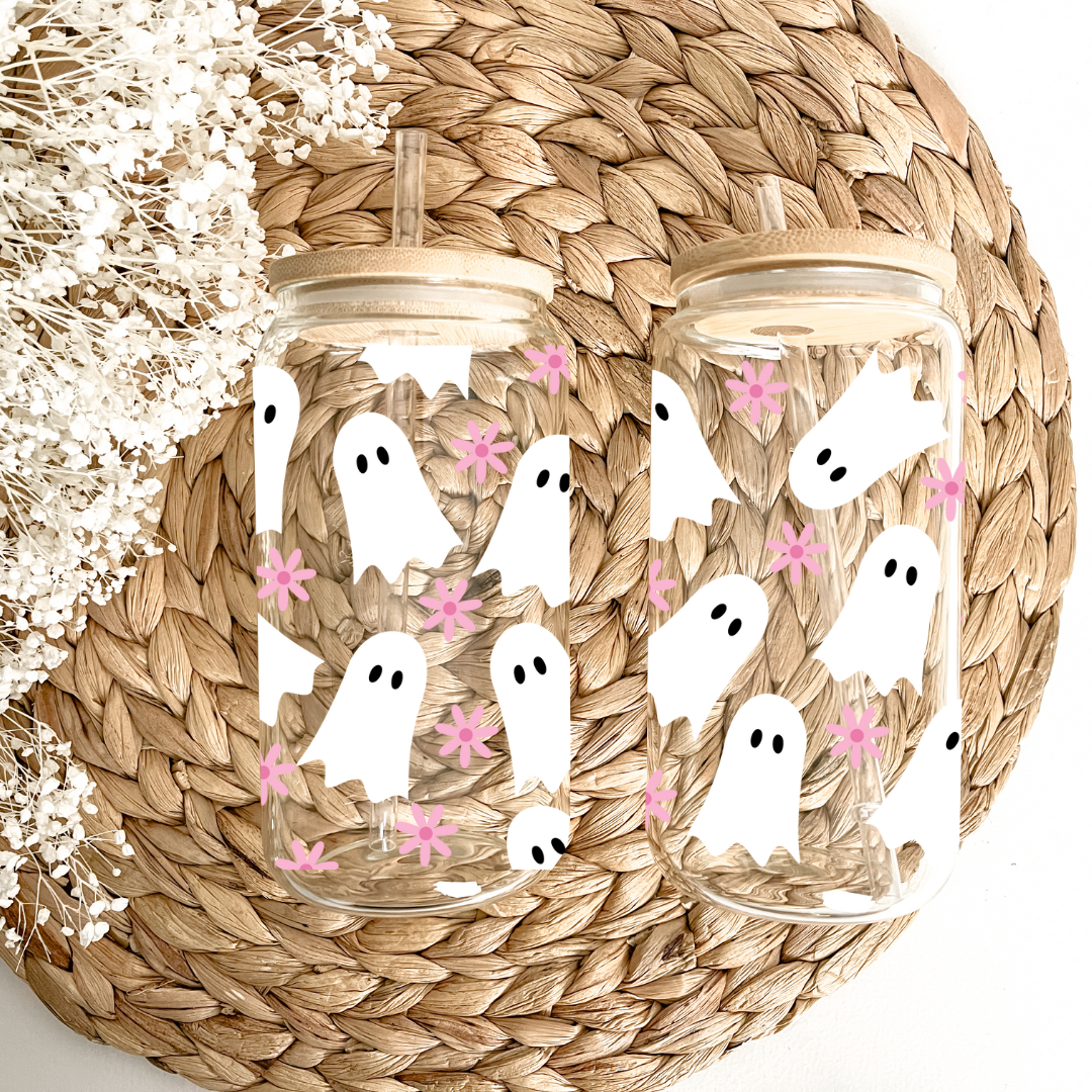 Daisy Ghost Can Glass