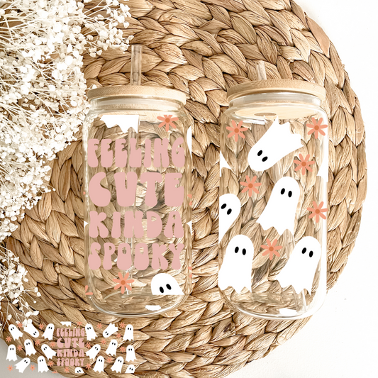 Feeling cute kinda spooky Can Glass