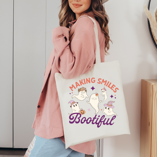 Making Smiles Bootiful Tote Bag