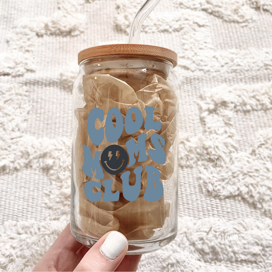 Cool Moms Club Can Glass