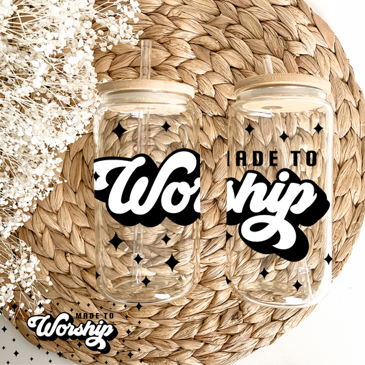 Made to Worship Can Glass