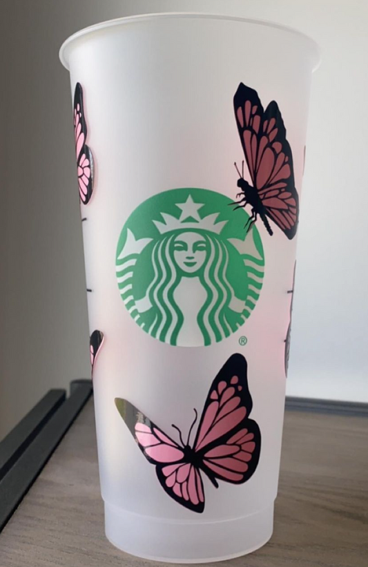 Butterfly Starbuck Cold Cup