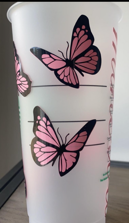 Butterfly Starbuck Cold Cup